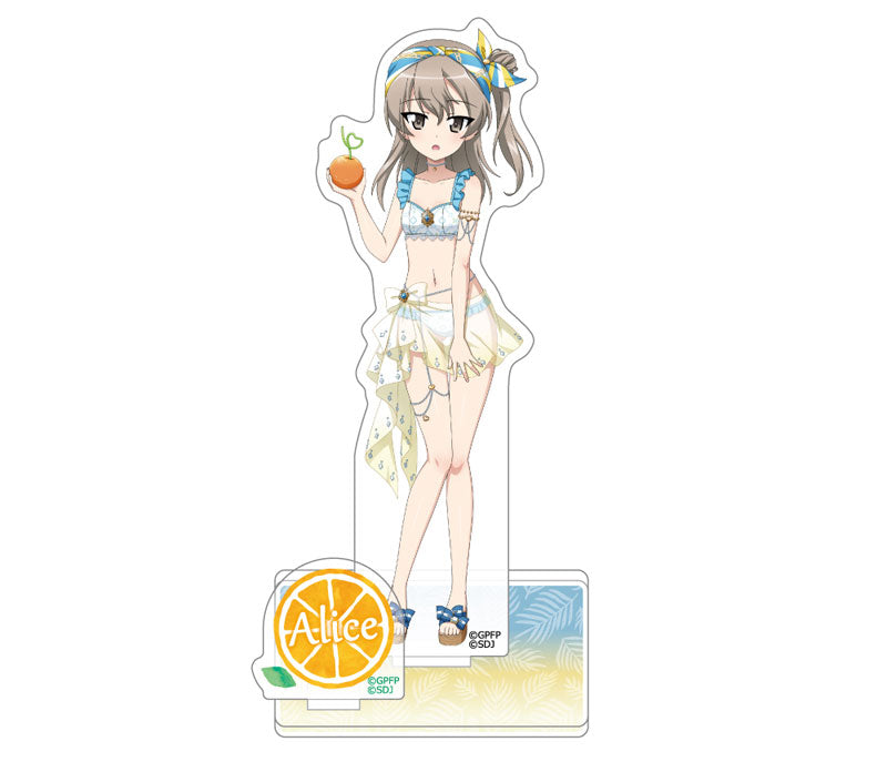 【Pre-Order★SALE】Girls und Panzer: Great Tankery Operation! Acrylic Stand (Alice Shimada/Swimsuit 2023) <Key-th>