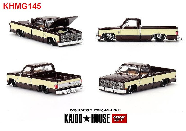 【Pre-Order★SALE】1/64 Chevrolet Silverado KAIDO Vintage Spec V1 (Left-hand drive) <KAIDO HOUSE x MINI GT>