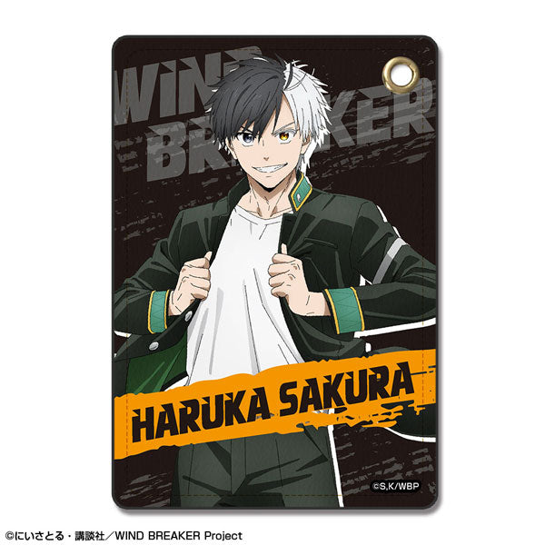 【Pre-Order★SALE】TV Anime "WIND BREAKER" Leather Pass Case Design 01 (Haruka Sakura) [Resale] <License Agent>