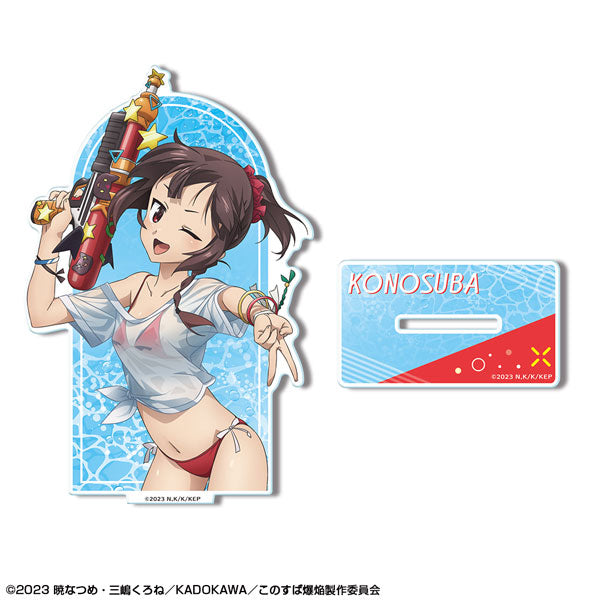 【Pre-Order★SALE】"KonoSuba: An Explosion on This Wonderful World!" Acrylic Stand 03  (Megumin/T-shirt Swimsuit Ver./B) [Original Illustration] (Resale) <License Agent>