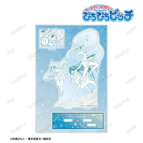【Pre-Order】"Mermaid Melody Pichi Pichi Pitch" Lucia Nanami & Hanon Hosho & Rina Toin BIG Acrylic Stand with Original Frame Parts Ver. A <Almabianca> [*Cannot be bundled]