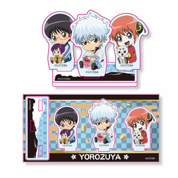 【Pre-Order】Anime "Gintama" Gyugyutto Acrylic Stand Yorozuya (Resale) <Bellhouse> [*Cannot be bundled]