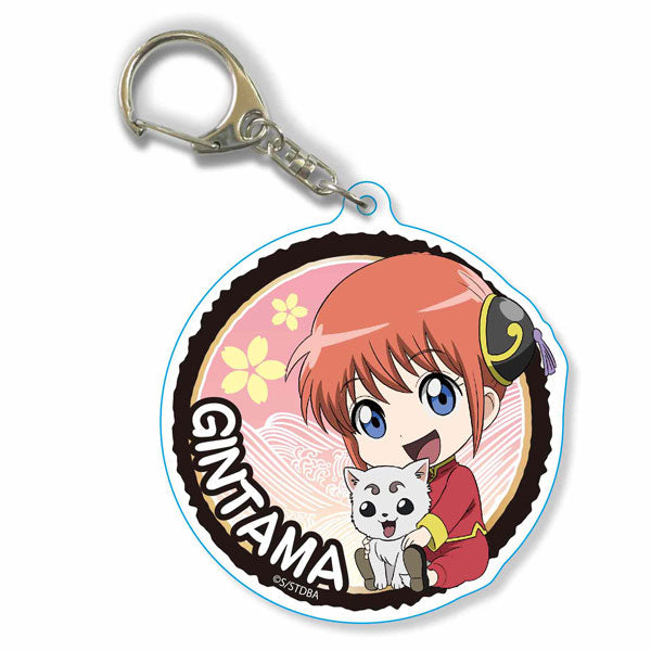 【Pre-Order】Anime "Gintama" Gyugyutto Slightly Large Acrylic Keychain Kagura (Resale) <Bellhouse> [*Cannot be bundled]