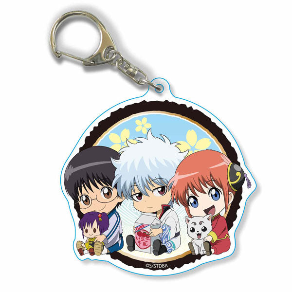 【Pre-Order】Anime "Gintama" Gyugyutto Slightly Large Acrylic Keychain Yorozuya (Resale) <Bellhouse> [*Cannot be bundled]