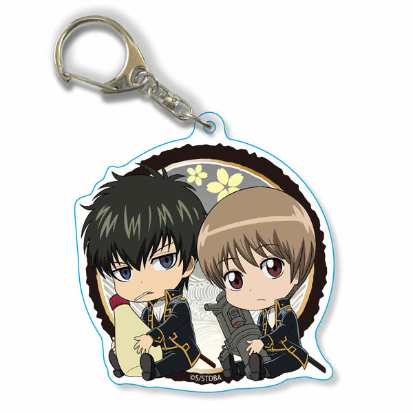 【Pre-Order】Anime "Gintama" Gyugyutto Slightly Large Acrylic Keychain Shinsengumi (Resale) <Bellhouse> [*Cannot be bundled]