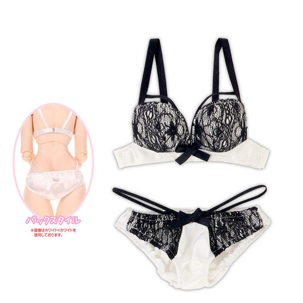 【Pre-Order】1/3 scale AZO2 String Lingerie set White x Black (for dolls) <AZONE> [*Cannot be bundled]