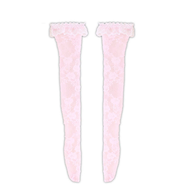 【Pre-Order】1/3 scale AZO2 Lacy Knee-high Stockings Pink (for dolls) <AZONE> [*Cannot be bundled]