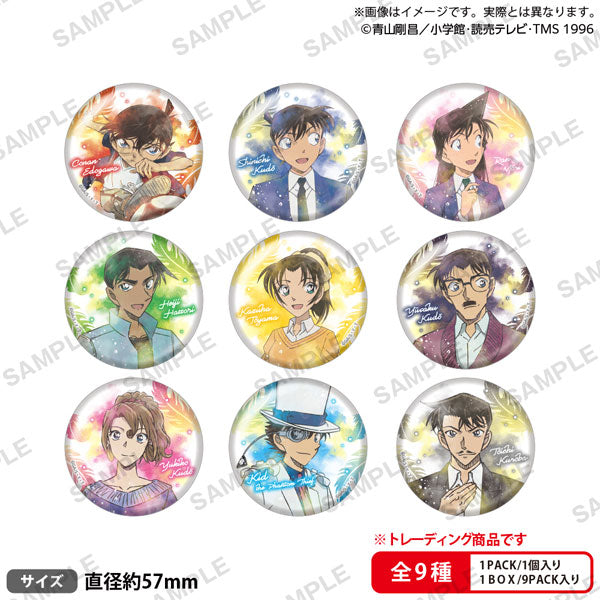 【Pre-Order】"Detective Conan" Trading Glitter Hologram Can Badges WHITE  9 pieces/BOX <Bushiroad Creative> [*Cannot be bundled]