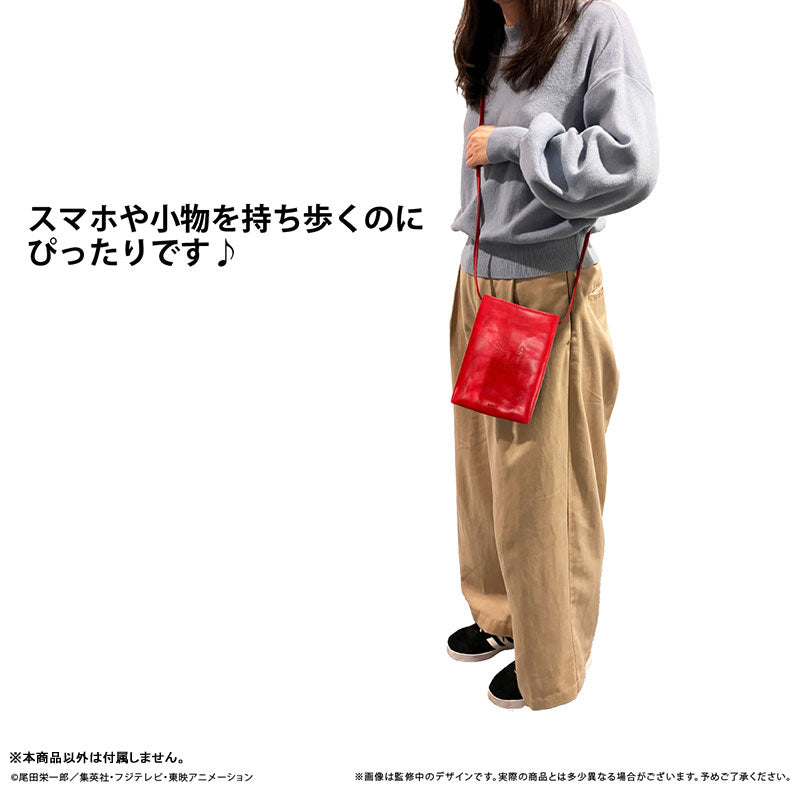 【Pre-Order】"ONE PIECE" Leather Smartphone Shoulder Bag (Straw Hat Crew)  <Tapioca> [*Cannot be bundled]