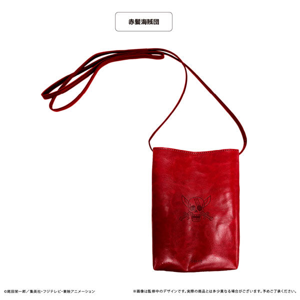 【Pre-Order】"ONE PIECE" Leather Smartphone Shoulder Bag (Red Hair Pirates) <Tapioca> [*Cannot be bundled]