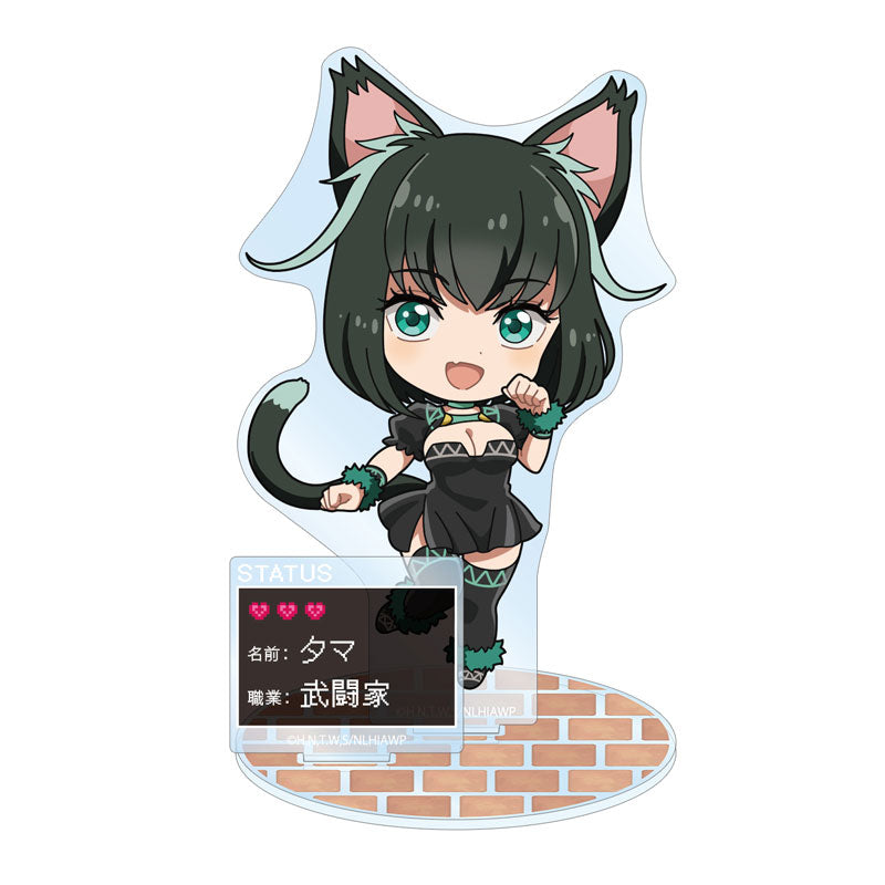 【Pre-Order】Anime "No Longer Allowed in Another World" Tama Chibi Character BIG Acrylic Stand with Parts <Almabianca> [*Cannot be bundled]