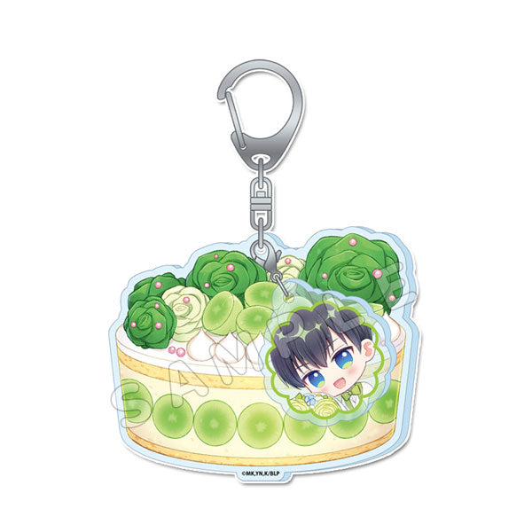 【Pre-Order】"Blue Lock" Puchichoco Acrylic Keychain  Yoichi Isagi Celebration <Seasonal Plants> [*Cannot be bundled]