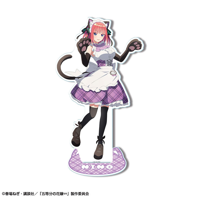 【Pre-Order】五等分の花嫁∽ アクリルスタンド デザイン02(中野二乃/猫耳メイドver.) 描き下ろし（再販）《ライセンスエージェント》【※同梱不可】