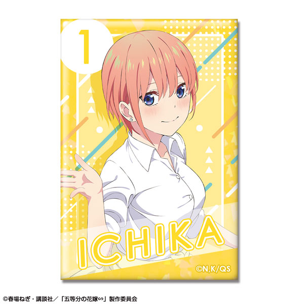 【Pre-Order】五等分の花嫁∽ ホログラム缶バッジ デザイン01(中野一花/A)（再販）《ライセンスエージェント》【※同梱不可】