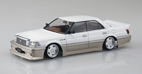 【Pre-Order】The Tuned Car No.86 Insurance UZS131 Crown '89 (Toyota) 1/24 Scale Plastic Model (Resale) <Aoshima> [*Cannot be bundled]