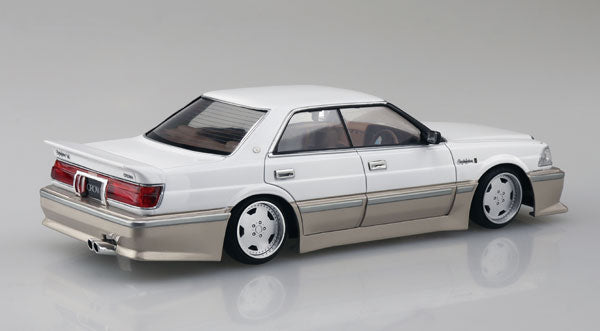 【Pre-Order】The Tuned Car No.86 Insurance UZS131 Crown '89 (Toyota) 1/24 Scale Plastic Model (Resale) <Aoshima> [*Cannot be bundled]