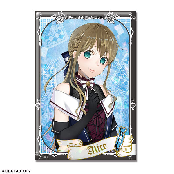 【Pre-Order】"Alice in the Country of Spades -Wonderful Black World-" Holographic Badge Design 01 (Alice Liddell) (Resale) <License Agent> [*Cannot be bundled]