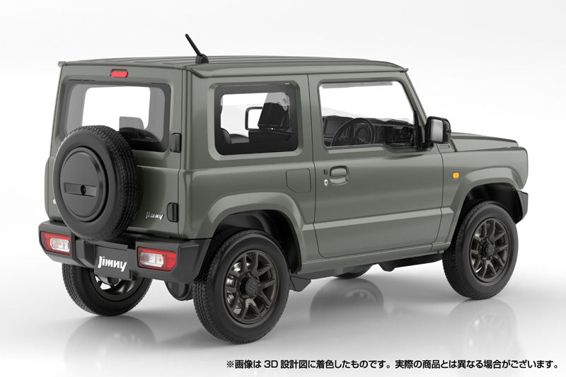 【Pre-Order】Rakupla  Snap Car JB64 Jimny 2018 Jungle Green Plastic Model <Aoshima> [*Cannot be bundled]