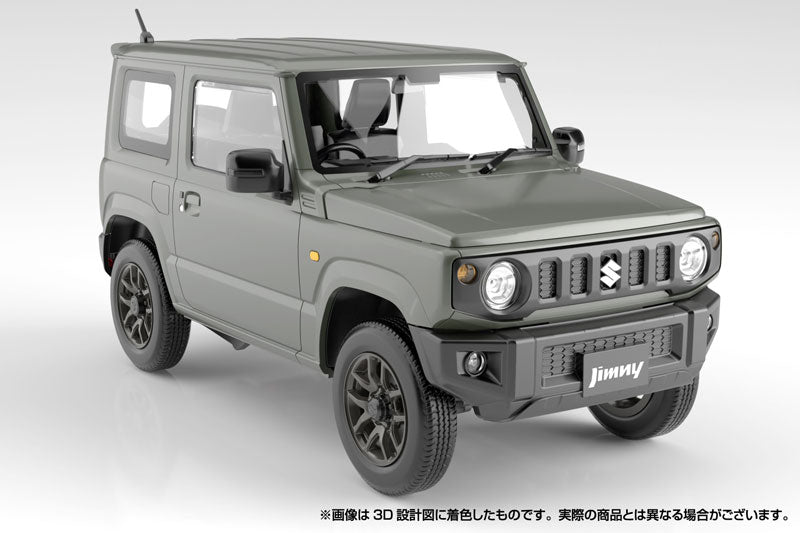 【Pre-Order】Rakupla  Snap Car JB64 Jimny 2018 Jungle Green Plastic Model <Aoshima> [*Cannot be bundled]