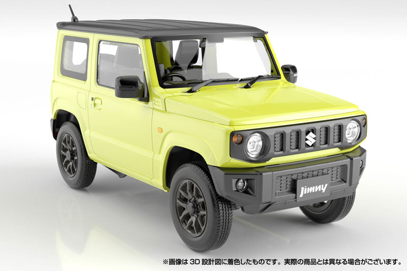 【Pre-Order】Raku-Pla  Snap Car No.03-KY JB64 Jimny 2018 Kinetic Yellow Plastic Model <Aoshima> [*Cannot be bundled]