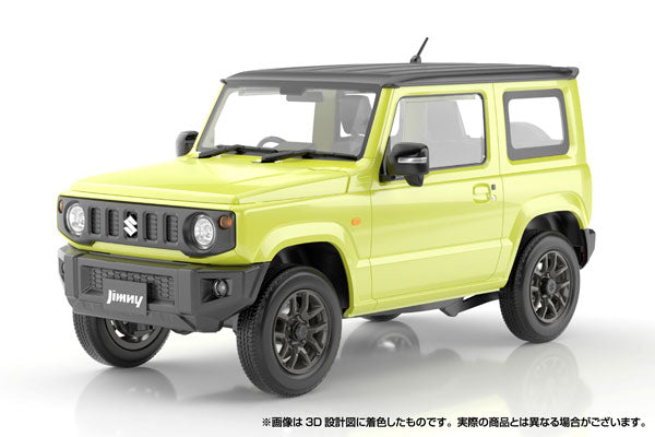 【Pre-Order】Raku-Pla  Snap Car No.03-KY JB64 Jimny 2018 Kinetic Yellow Plastic Model <Aoshima> [*Cannot be bundled]