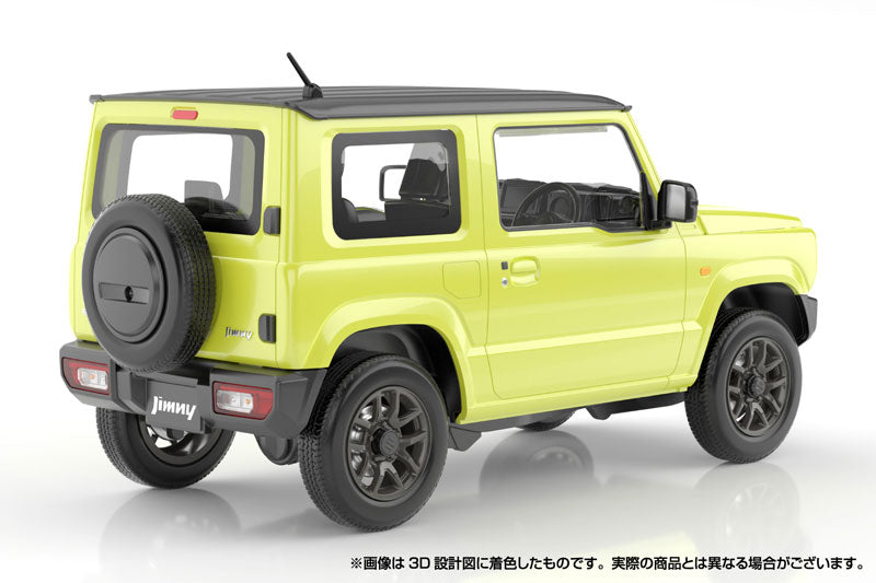 【Pre-Order】Raku-Pla  Snap Car No.03-KY JB64 Jimny 2018 Kinetic Yellow Plastic Model <Aoshima> [*Cannot be bundled]