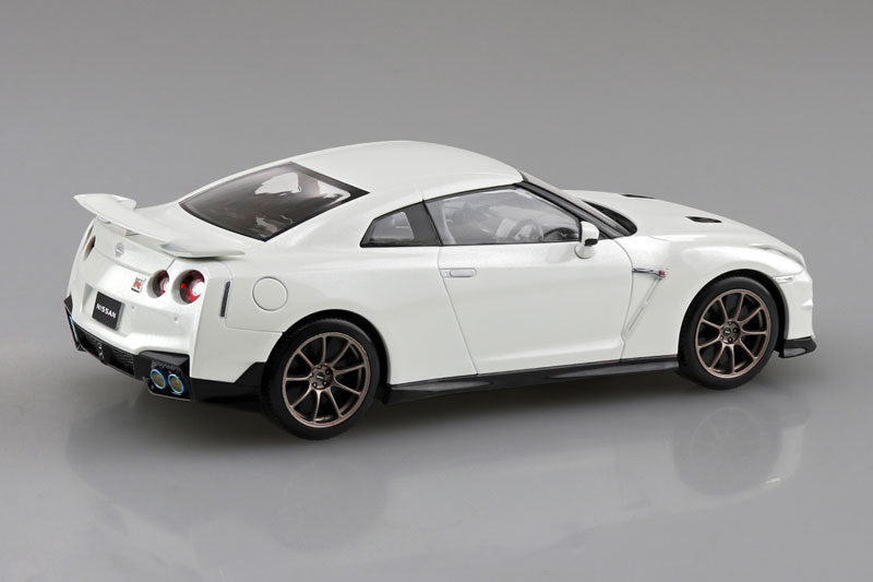 【预售】Raku-Pla 　snap Kit　No.03-BW 日产  R35 NISSAN GT-R 2024(亮白珍珠色)　塑料模型 《AOSHIMA》【※同梱不可】