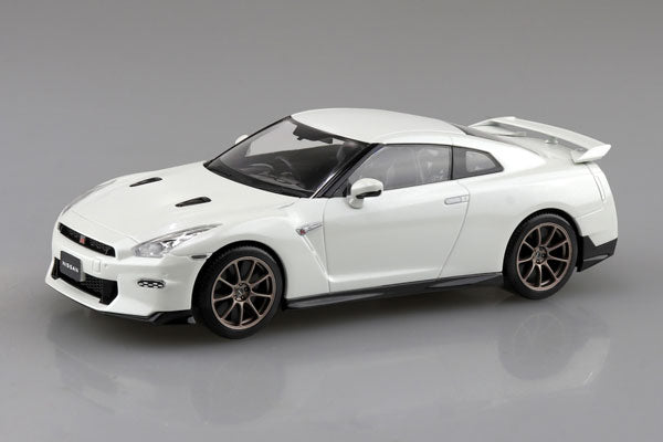 【Pre-Order】楽プラ スナップキット No.03-BW ニッサン R35 NISSAN GT-R 2024(ブリリアントホワイトパール) プラモデル 《アオシマ》【※同梱不可】