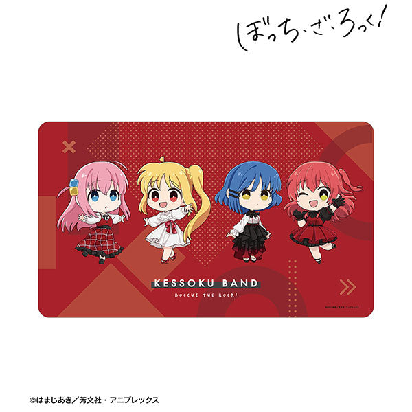 【Pre-Order】Anime "Bocchi the Rock!" Kessoku Band Chibi Chara Red Dress Ver. Multi Desk Mat <Almabianca> [*Cannot be bundled]