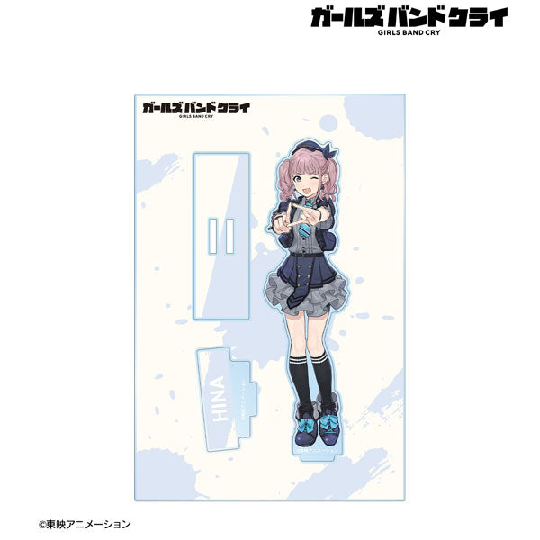 【Pre-Order】"Girls Band Cry" Hina  BIG Acrylic Stand with Parts Ver.B <Almabianca> [*Cannot be bundled]