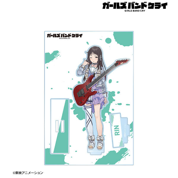 【Pre-Order】"Girls Band Cry" Rin  BIG Acrylic Stand with Parts Ver.A <Almabianca> [*Cannot be bundled]