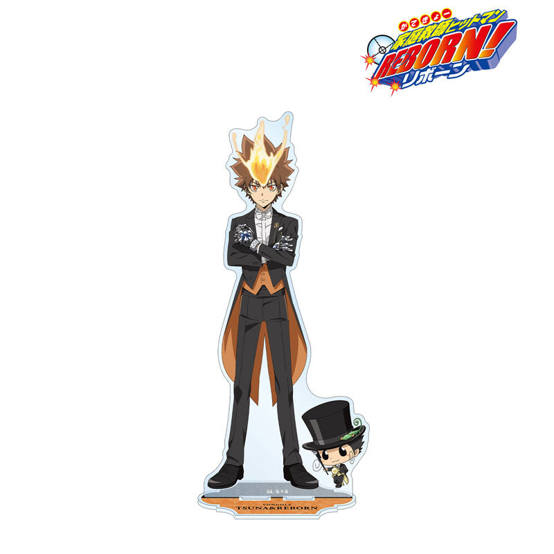 【Pre-Order】"Reborn!" Original Illustration Tsunayoshi Sawada & Reborn Tailcoat Ver. Extra Large Acrylic Stand <Almabianca> [*Cannot be bundled]