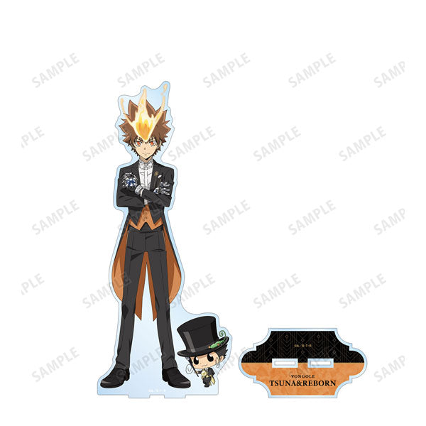 【Pre-Order】"Reborn!" Original Illustration Tsunayoshi Sawada & Reborn Tailcoat Ver. Extra Large Acrylic Stand <Almabianca> [*Cannot be bundled]