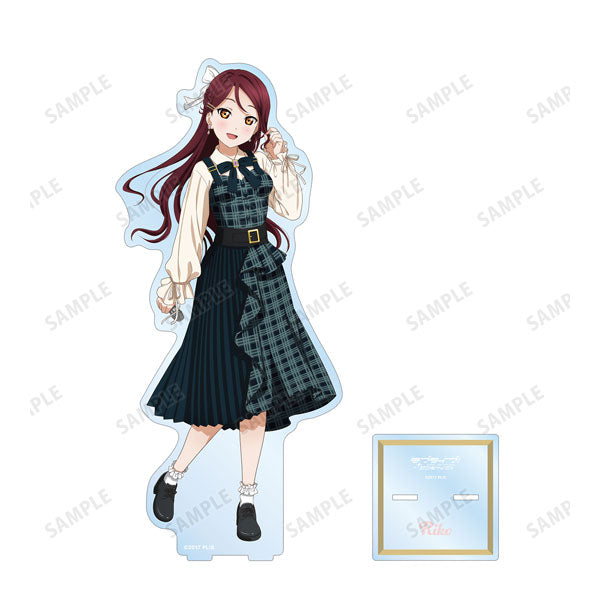 【Pre-Order】ラブライブ！サンシャイン！！ 描き下ろし 桜内梨子 チェックワンピース衣装ver. 特大アクリルスタンド 《アルマビアンカ》【※同梱不可】