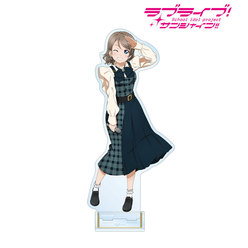 【Pre-Order】ラブライブ！サンシャイン！！ 描き下ろし 渡辺曜 チェックワンピース衣装ver. 特大アクリルスタンド《アルマビアンカ》【※同梱不可】