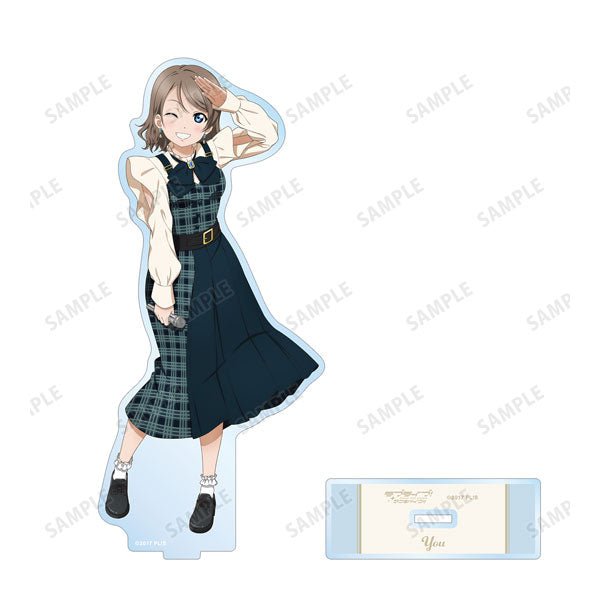 【Pre-Order】ラブライブ！サンシャイン！！ 描き下ろし 渡辺曜 チェックワンピース衣装ver. BIGアクリルスタンド《アルマビアンカ》【※同梱不可】