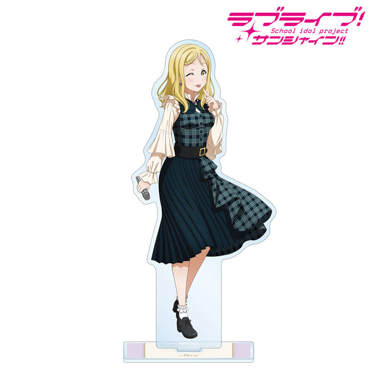 【Pre-Order】"Love Live! Sunshine!!" Original Illustration  Mari Ohara Check Dress Costume Ver. BIG Acrylic Stand <Almabianca> [*Cannot be bundled]