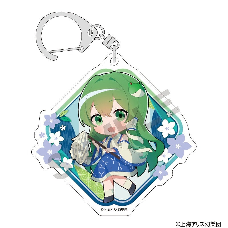 【Pre-Order】東方Project アクリルキーホルダー 東風谷早苗 ミニキャラ 夏越の祓《クラックス》【※同梱不可】