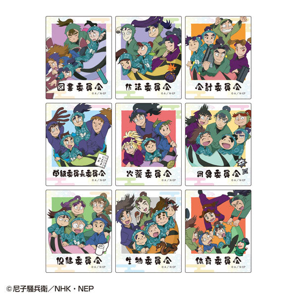 【Pre-Order】忍たま乱太郎 トレーディングステッカー 委員会ver. 9個入りセット（再販）《ジーベック》【※同梱不可】