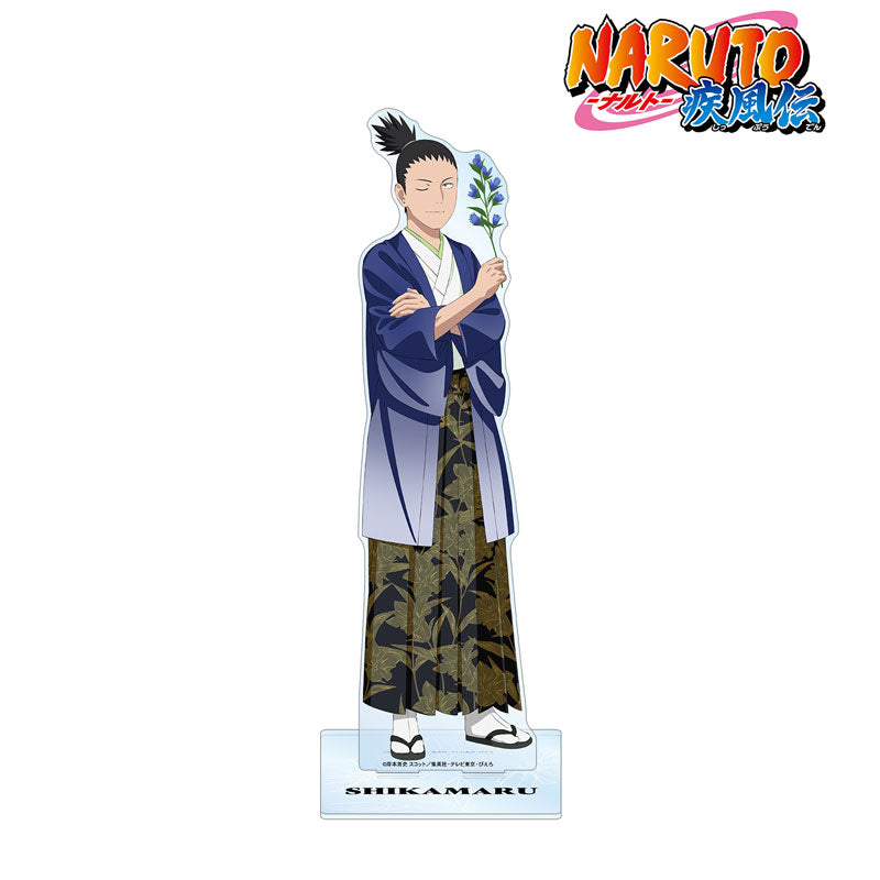 【Pre-Order】NARUTO-ナルト- 疾風伝 描き下ろし 奈良シカマル 特大アクリルスタンド〈うちはサスケ バースデーver.〉《アルマビアンカ》【※同梱不可】