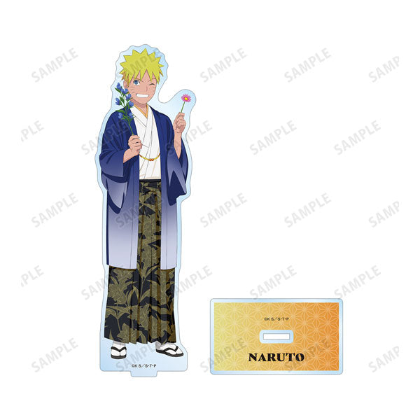 【Pre-Order】"Naruto -Shippuden-" Original Illustration Naruto Uzumaki  BIG Acrylic Stand <Sasuke Uchiha Birthday Ver.> <Almabianca> [*Cannot be bundled]