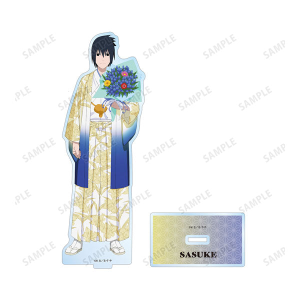 【Pre-Order】"Naruto -Shippuden-" Original Illustration Sasuke Uchiha  BIG Acrylic Stand <Sasuke Uchiha Birthday Ver.> <Almabianca> [*Cannot be bundled]