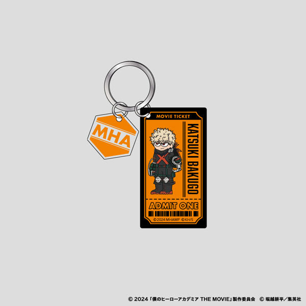 【Pre-Order】"My Hero Academia: You' re Next" Jirori  Rubber-Paint Style Twin Acrylic Keychain (Katsuki Bakugo) <Nippon Television Service> [*Cannot be bundled]