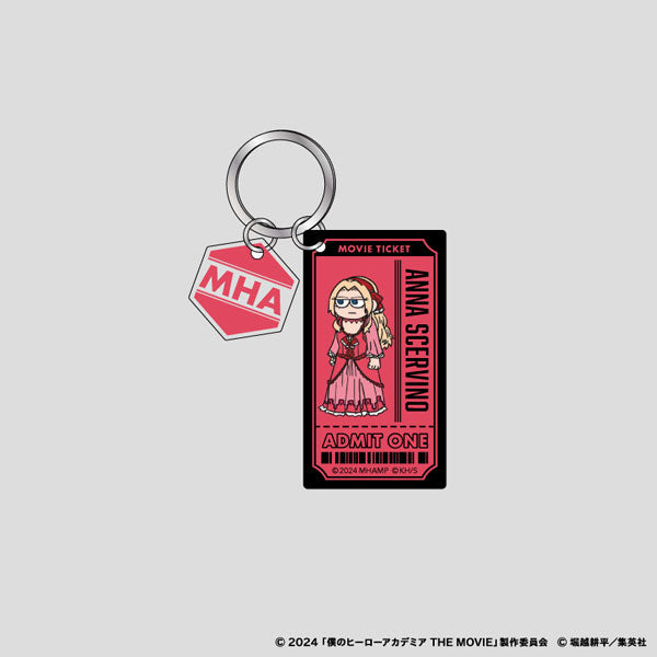 【Pre-Order】"My Hero Academia: You' re Next" Jirori  Rubber-Paint Style Twin Acrylic Keychain (Anna Scervino) <Nippon Television Service> [*Cannot be bundled]