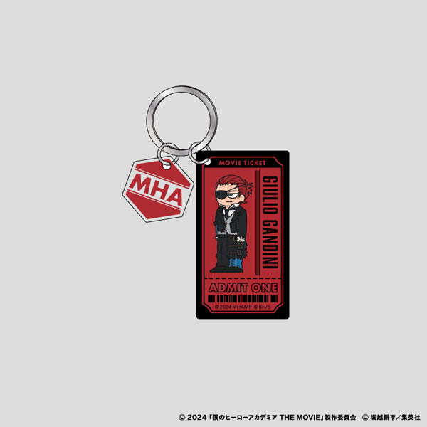 【Pre-Order】"My Hero Academia: You' re Next" Jirori  Rubber-Paint Style Twin Acrylic Keychain (Giulio Gandini) <Nippon Television Service> [*Cannot be bundled]