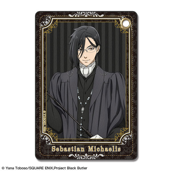 【Pre-Order】"Black Butler: Public School Arc" Leather Pass Case Design 01 Sebastian Michaelis (Resale) <License Agent> [*Cannot be bundled]