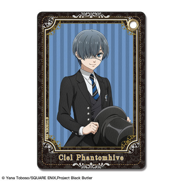 【Pre-Order】"Black Butler: Public School Arc" Leather Pass Case Design 02 Ciel Phantomhive (Resale) <License Agent> [*Cannot be bundled]