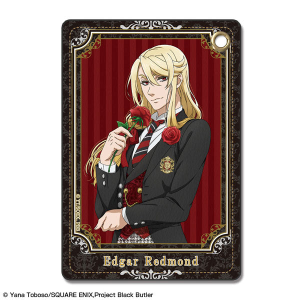 【Pre-Order】"Black Butler: Public School Arc" Leather Pass Case Design 03 Edgar Redmond (Resale) <License Agent> [*Cannot be bundled]