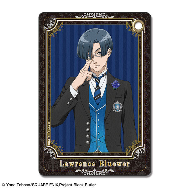 【Pre-Order】"Black Butler: Public School Arc" Leather Pass Case Design 04 Lawrence Bluewer (Resale) <License Agent> [*Cannot be bundled]