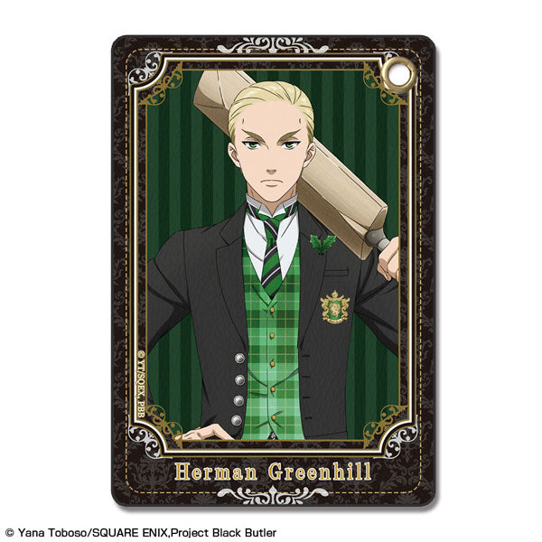 【Pre-Order】"Black Butler: Public School Arc" Leather Pass Case Design 05 Herman Greenhill (Resale) <License Agent> [*Cannot be bundled]